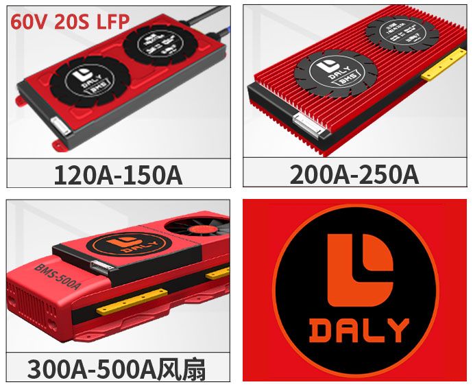 Daly 60V 20S LiFePO4 BMS (120A-150A-200A-300A-500A)